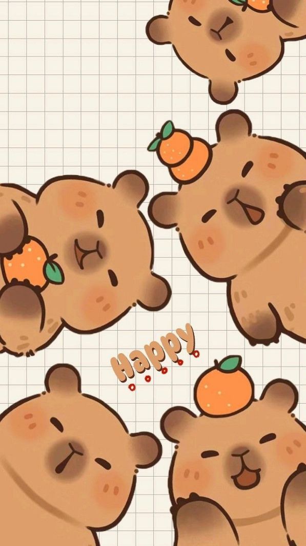 Những hình nền capybara cute cho điện thoại - Hình số 1