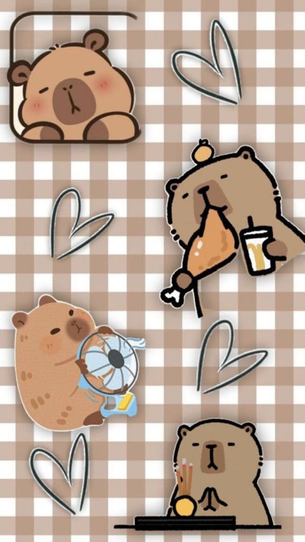 Những hình nền capybara cute cho điện thoại - Hình số 5