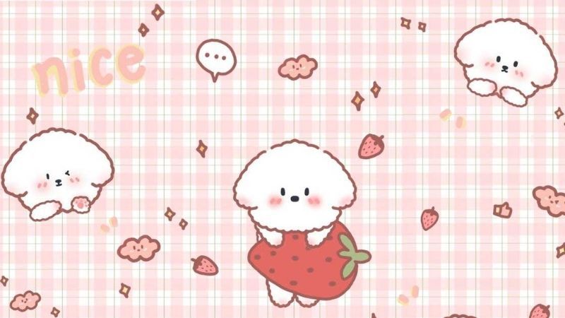 Những hình nền máy tính cute màu hồng - Hình số 1