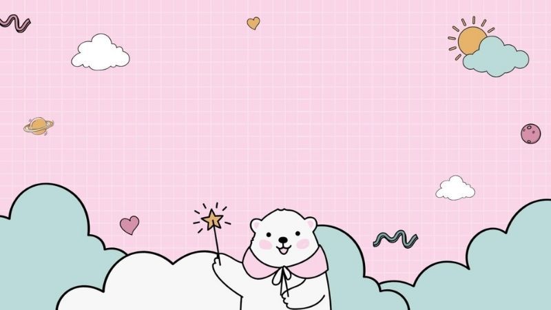 Những hình nền máy tính cute màu hồng - Hình số 8