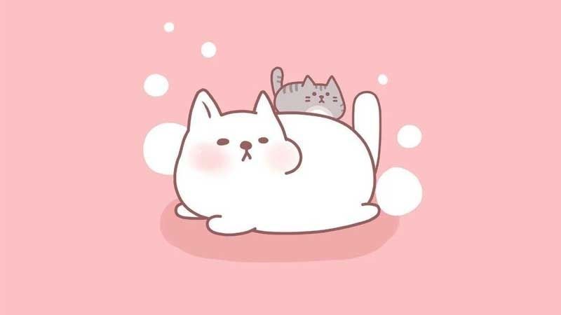 Những hình nền máy tính cute màu hồng - Hình số 9