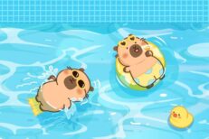 Những hình nền capybara cute dễ thương - Hình số 5