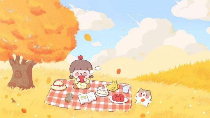 Những hình nền máy tính chill cute - Hình số 1