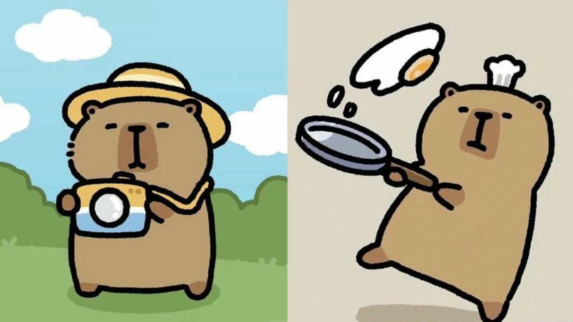 Những hình nền capybara cute vô tri - Hình số 3