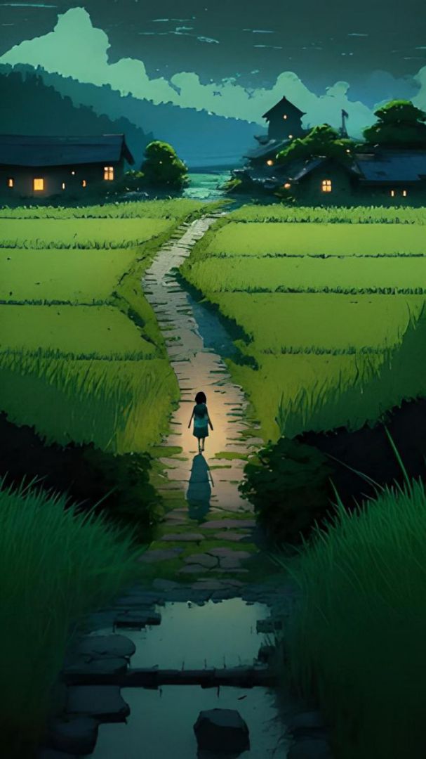 Những hình nền điện thoại anime phong cảnh - Hình số 8