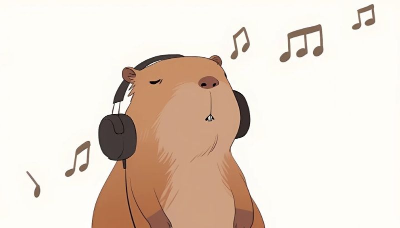 Những hình nền máy tính 4k cute capybara - Hình số 10