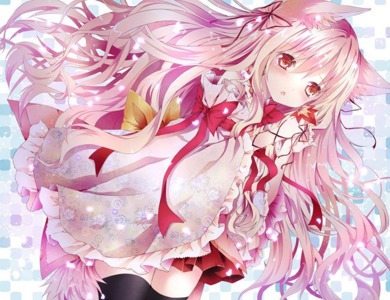 Những hình nền anime nữ màu hồng - Hình số 1