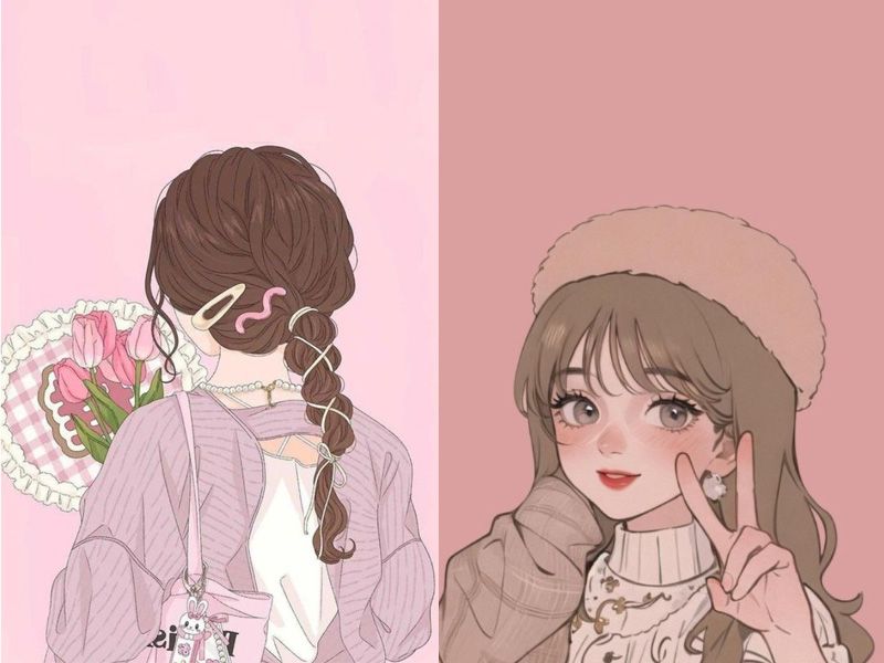 Những hình nền anime nữ màu hồng - Hình số 6