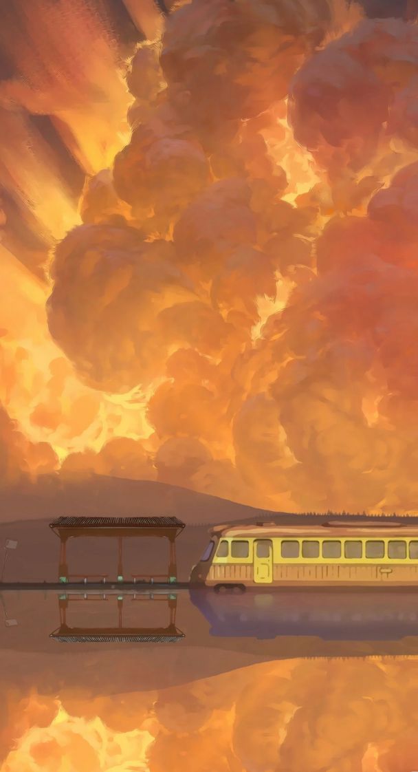 Những hình nền điện thoại anime phong cảnh - Hình số 2