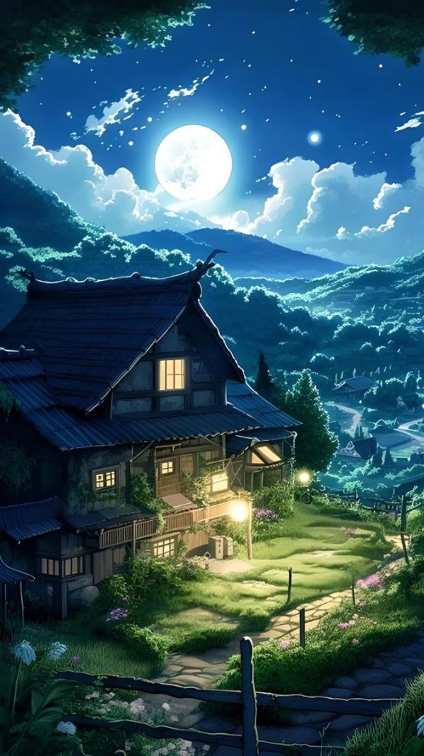 Những hình nền điện thoại anime phong cảnh - Hình số 5