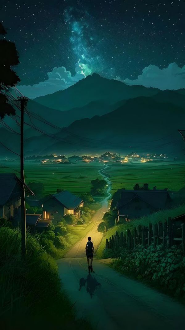 Những hình nền điện thoại anime phong cảnh - Hình số 9