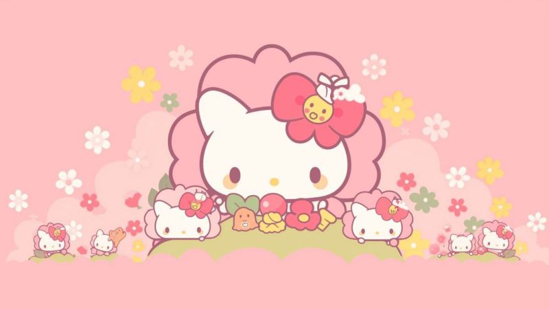 Những hình nền anime cute màu hồng - Hình số 6